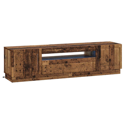 LED tv-meubel Oud hout Bewerkt hout