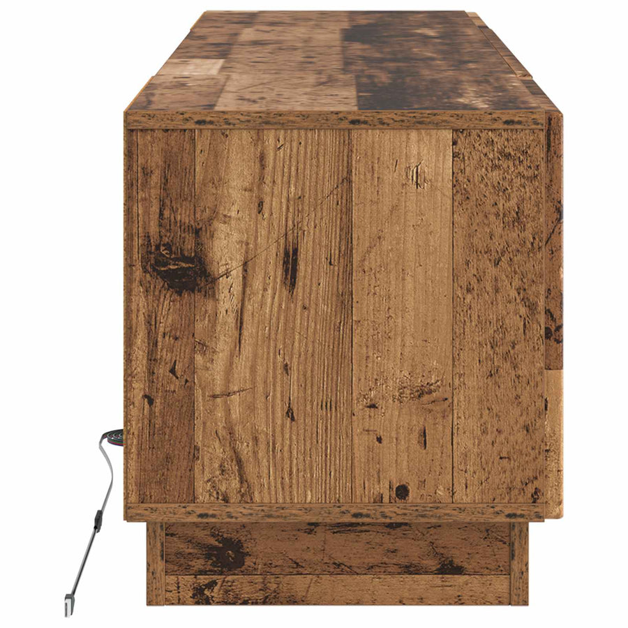 LED tv-meubel Oud hout Bewerkt hout