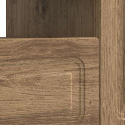 LED tv-meubel Artisanaal eiken Bewerkt hout