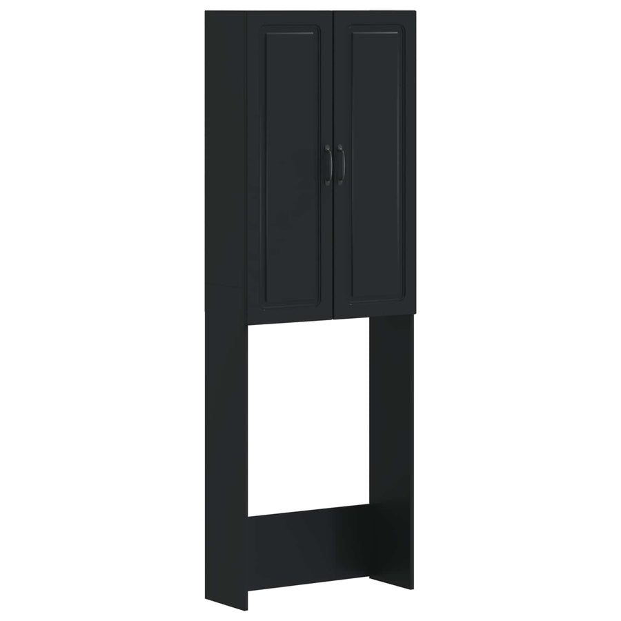 Toiletkast UTRECHT Zwart 66 x 25,5 x 190 cm Bewerkt hout