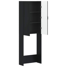 Toiletkast UTRECHT Zwart 66 x 25,5 x 190 cm Bewerkt hout