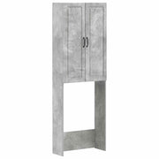 Toiletkast Utrecht 66x25,5x190 cm betongrijs bewerkt hout