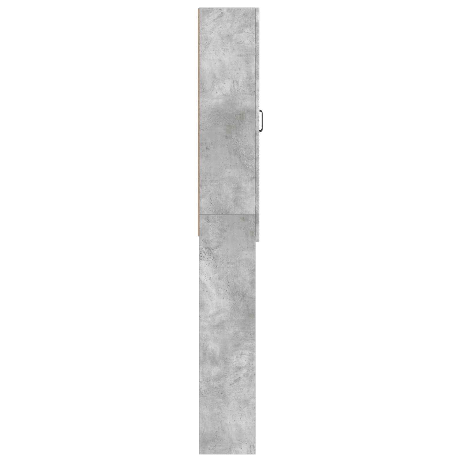Toiletkast UTRECHT Betongrijs 66 x 25,5 x 190 cm Bewerkt hout