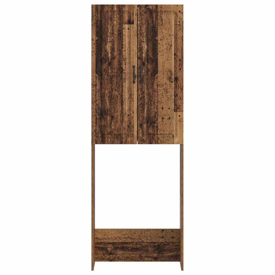 Toiletkast UTRECHT Oud hout 66 x 25,5 x 190 cm Bewerkt hout