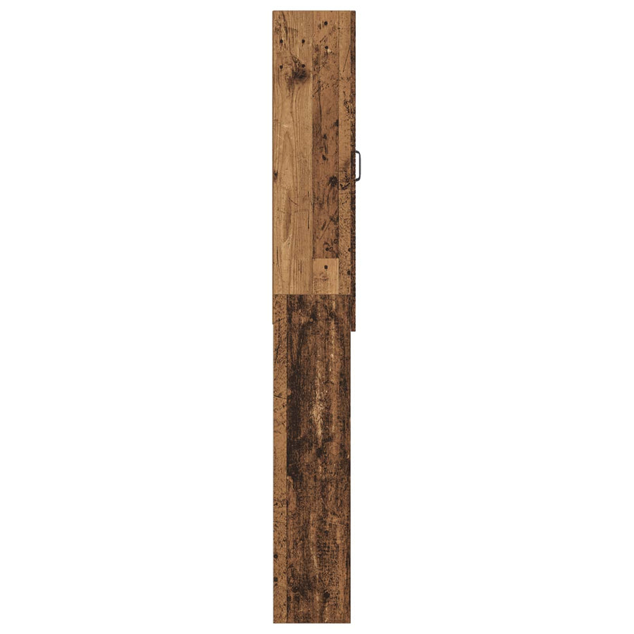 Toiletkast UTRECHT Oud hout 66 x 25,5 x 190 cm Bewerkt hout