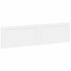 Hoofdeinde 200x50 cm wit bewerkt hout wandmontage