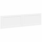 Hoofdeinde 200x50 cm wit bewerkt hout wandmontage