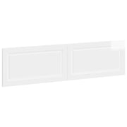 Hoofdbord 200x50 cm hoogglans wit wandmontage