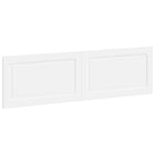 Hoofdbord wit 180x3x50 cm bewerkt hout
