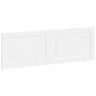 Hoofdbord 160 cm wit bewerkt hout wandmontage