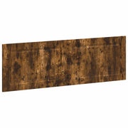 Hoofdbord 160x3x50 cm gerookt eiken wandmontage