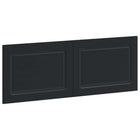 Hoofdbord 140 cm zwart bewerkt hout