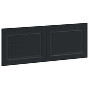 Hoofdbord 140 cm zwart bewerkt hout