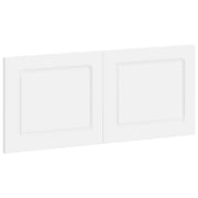 Hoofdbord wandmontage 120x3x50 cm wit