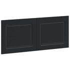 Hoofdbord 120x50 cm zwart bewerkt hout muurmontage