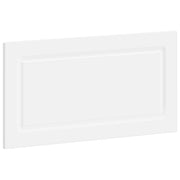 Hoofdbord wit 100x3x50 cm bewerkt hout wandmontage