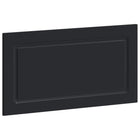 Hoofdeinde 100x3x50 cm bewerkt hout zwart