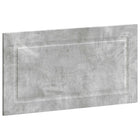 Hoofdbord 100x50 cm betongrijs bewerkt hout wandmontage