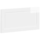 Hoofdbord 100x3x50 cm hoogglans wit