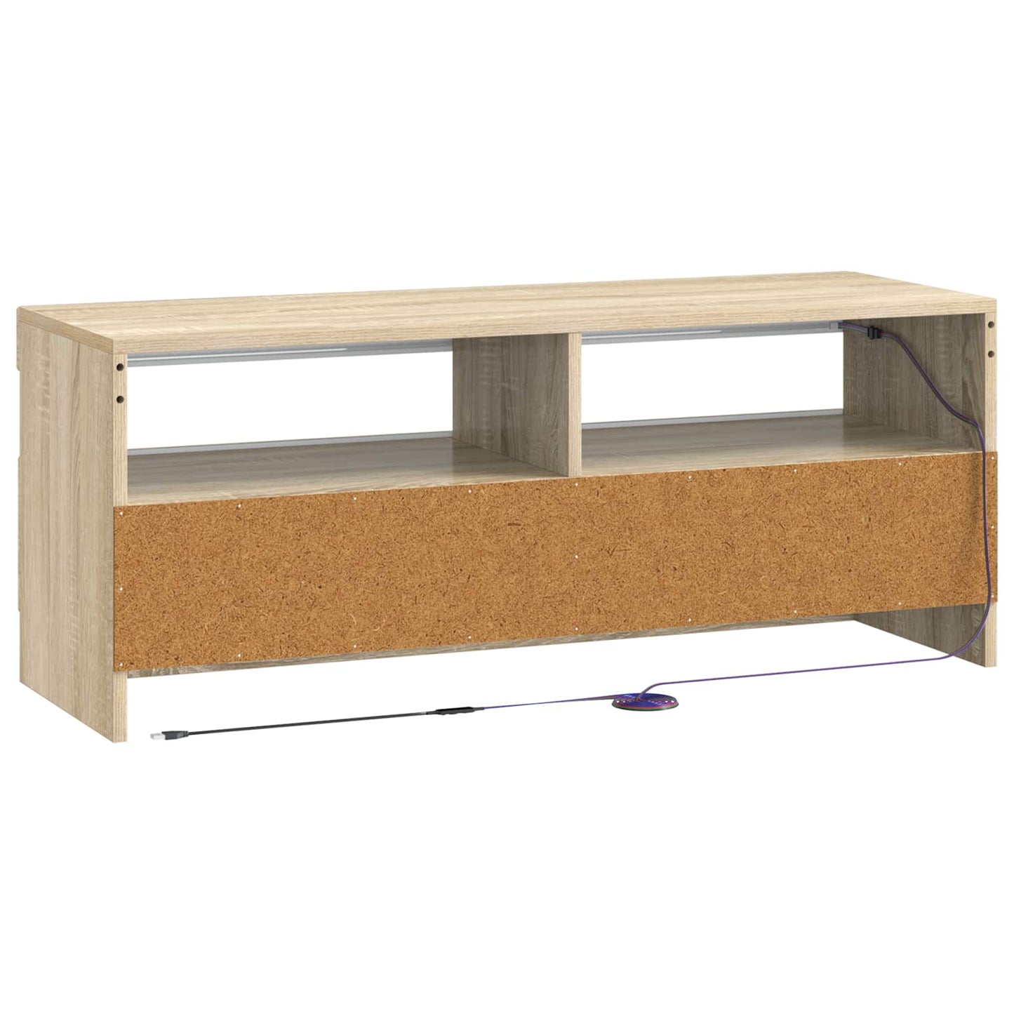LED tv-meubel Sonoma Eiken Bewerkt hout