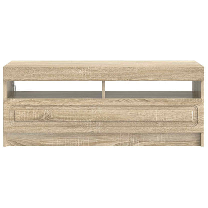 LED tv-meubel Sonoma Eiken Bewerkt hout