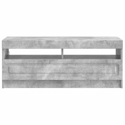 LED tv-meubel Betongrijs Bewerkt hout
