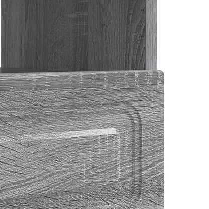 LED tv-meubel Grijs Sonoma Bewerkt hout