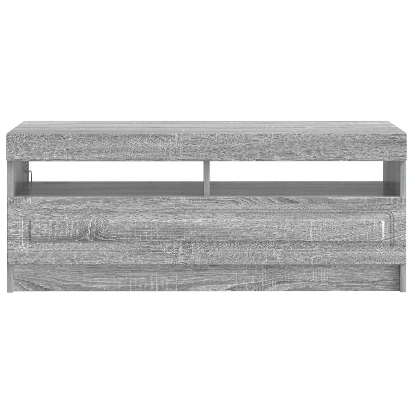 LED tv-meubel Grijs Sonoma Bewerkt hout