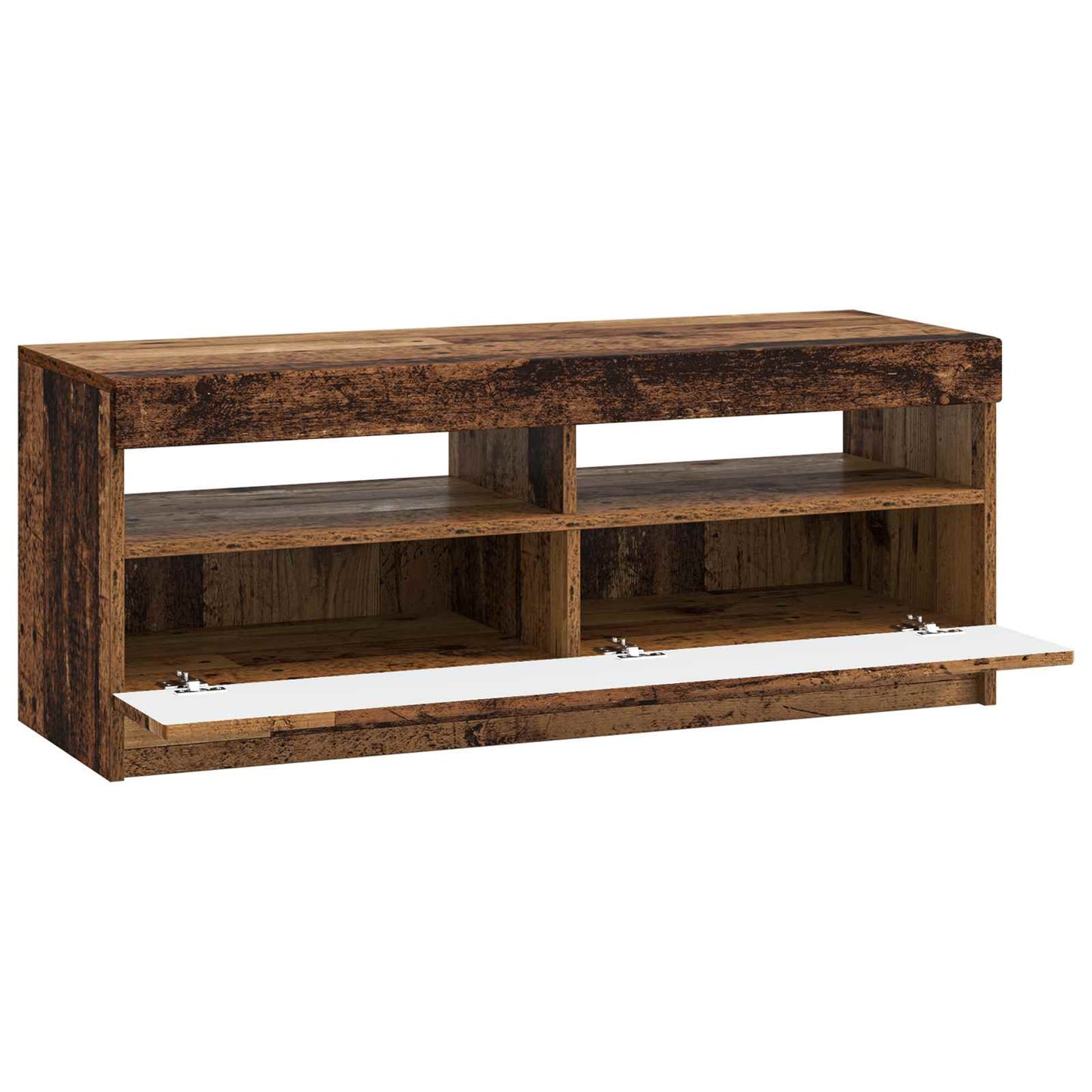 LED tv-meubel Oud hout Bewerkt hout