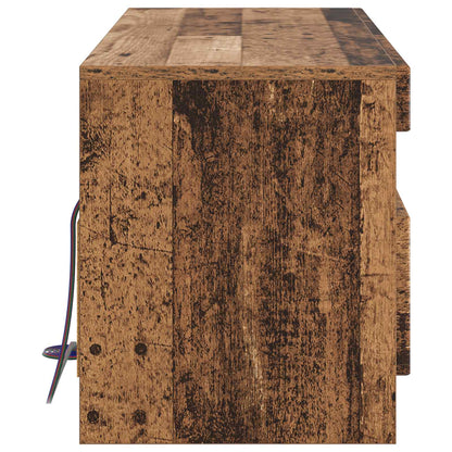 LED tv-meubel Oud hout Bewerkt hout