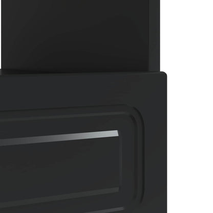 LED tv-meubel Zwart Bewerkt hout