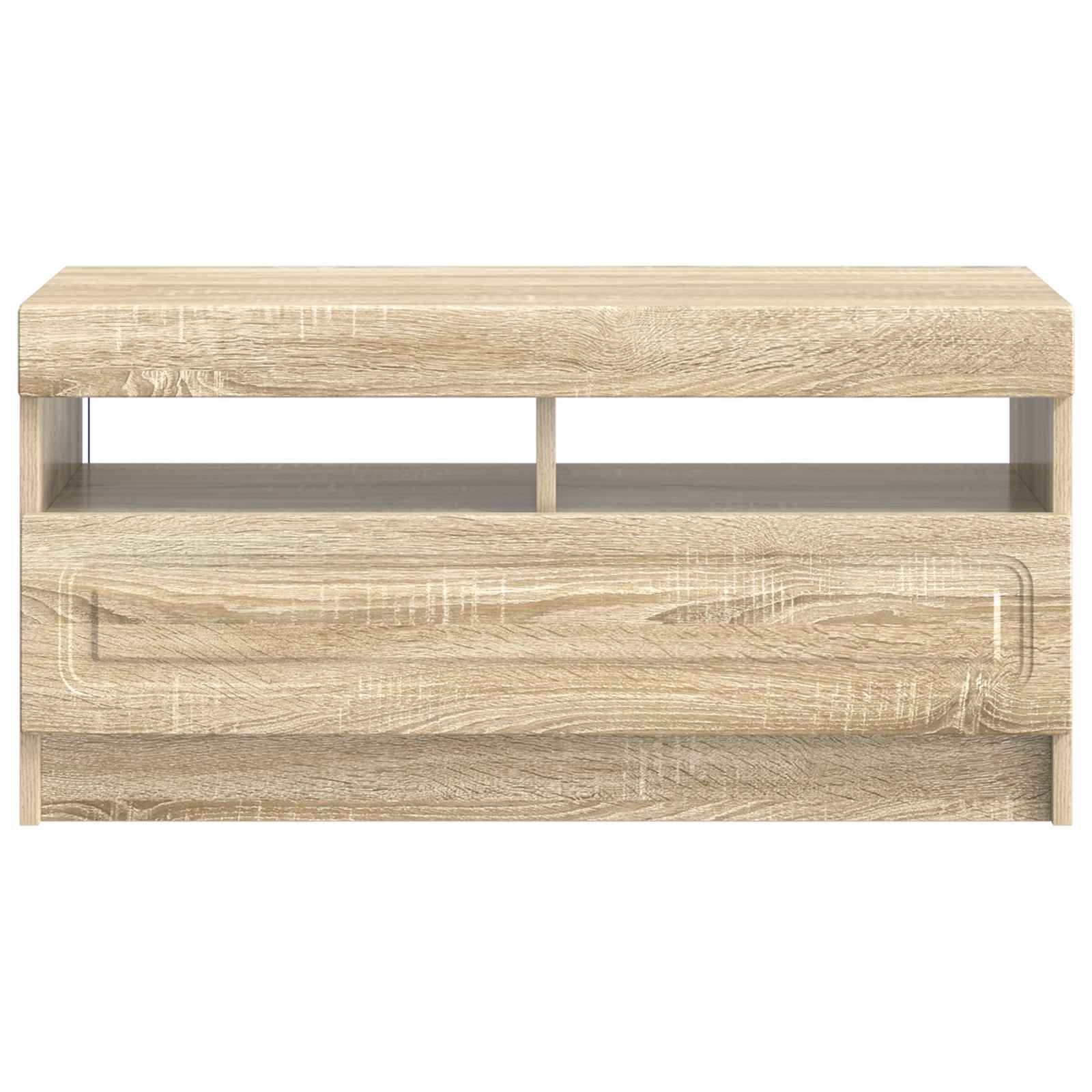 LED tv-meubel Sonoma Eiken Bewerkt hout