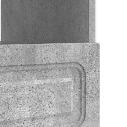 LED tv-meubel Betongrijs Bewerkt hout