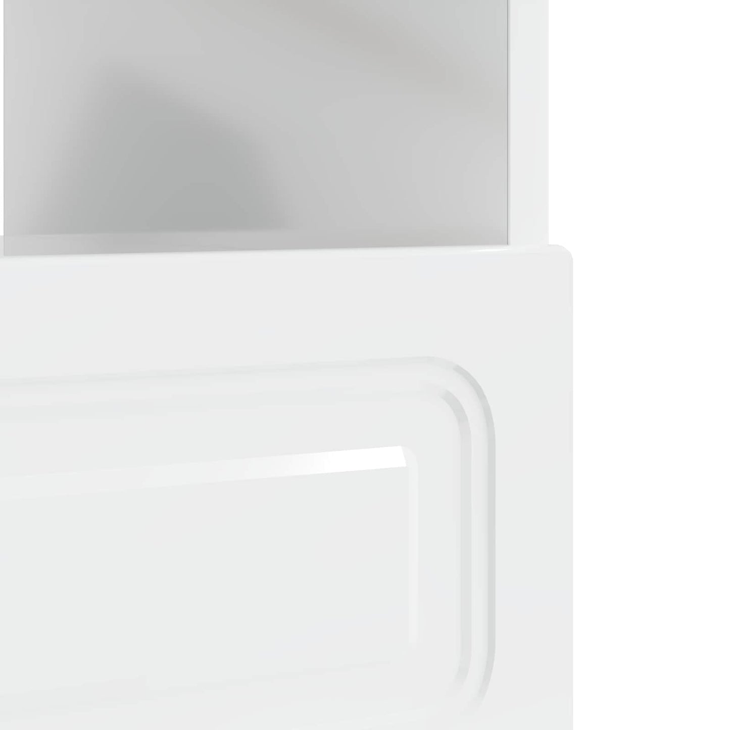 LED tv-meubel Hoogglans Wit Bewerkt hout
