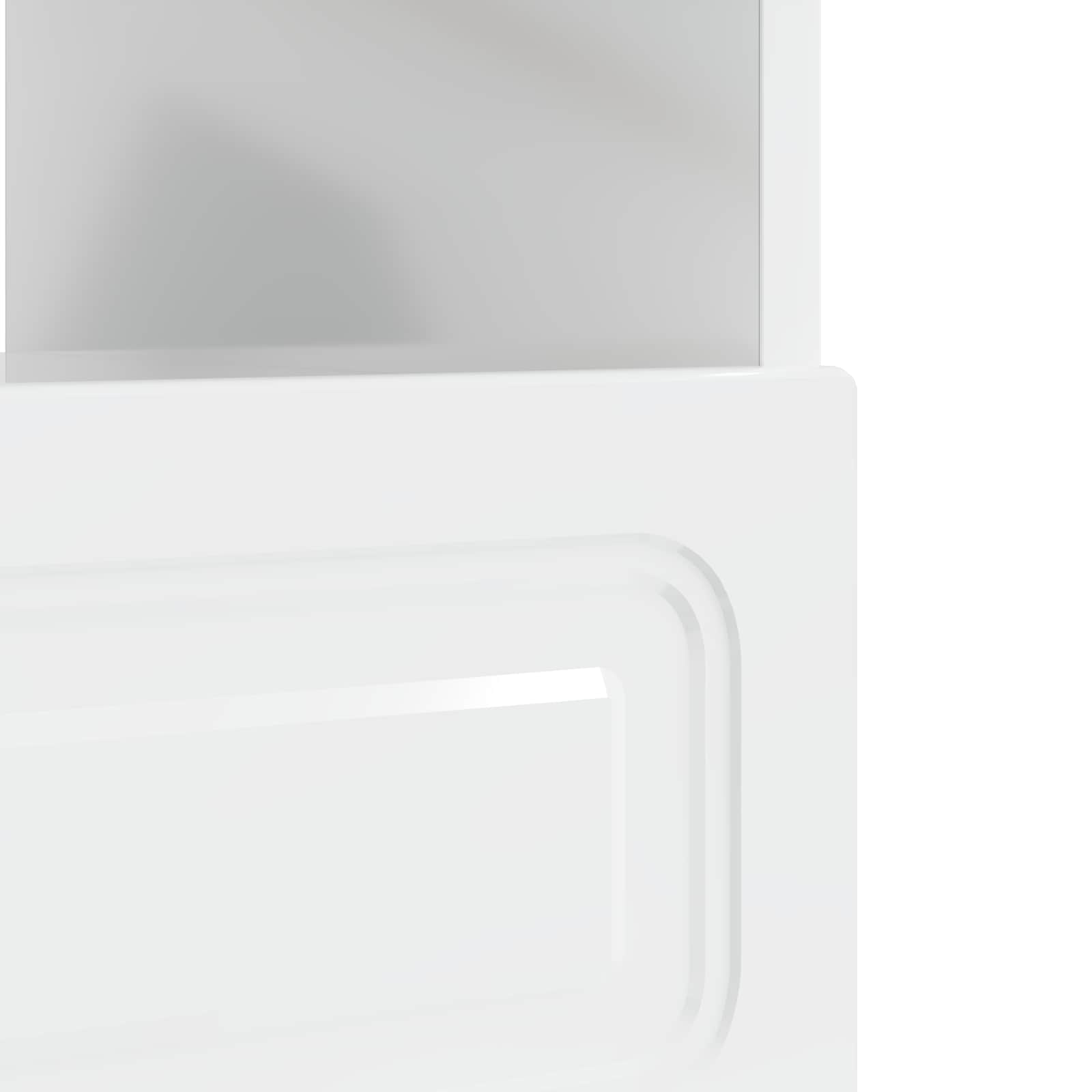 LED tv-meubel Hoogglans Wit Bewerkt hout