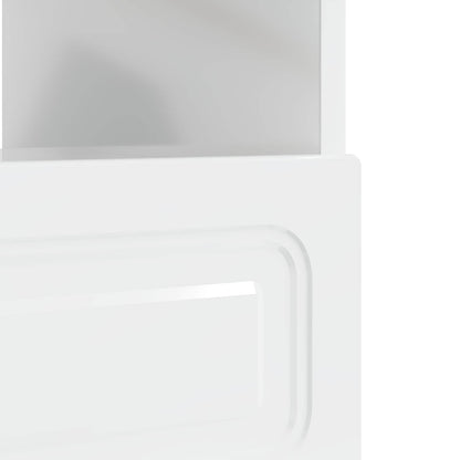 LED tv-meubel Hoogglans Wit Bewerkt hout
