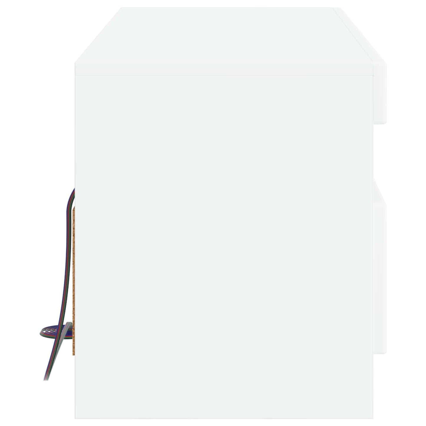 LED tv-meubel Hoogglans Wit Bewerkt hout