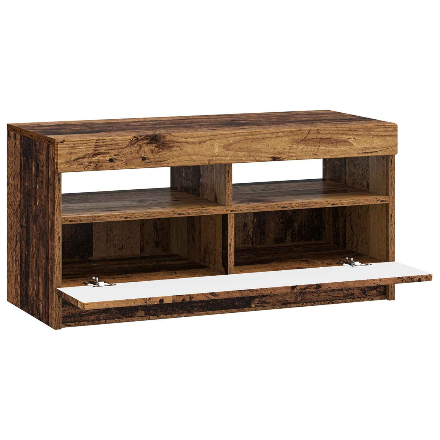 LED tv-meubel Oud hout Bewerkt hout