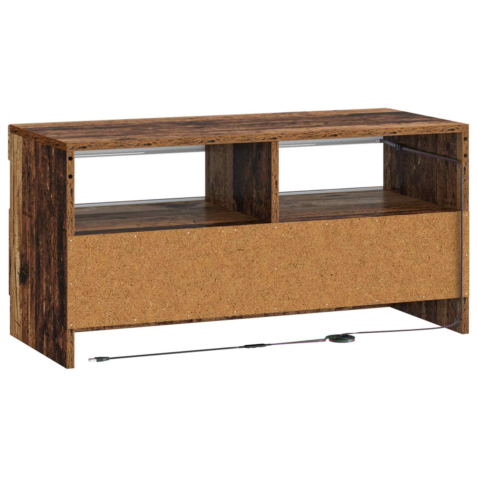 LED tv-meubel Oud hout Bewerkt hout