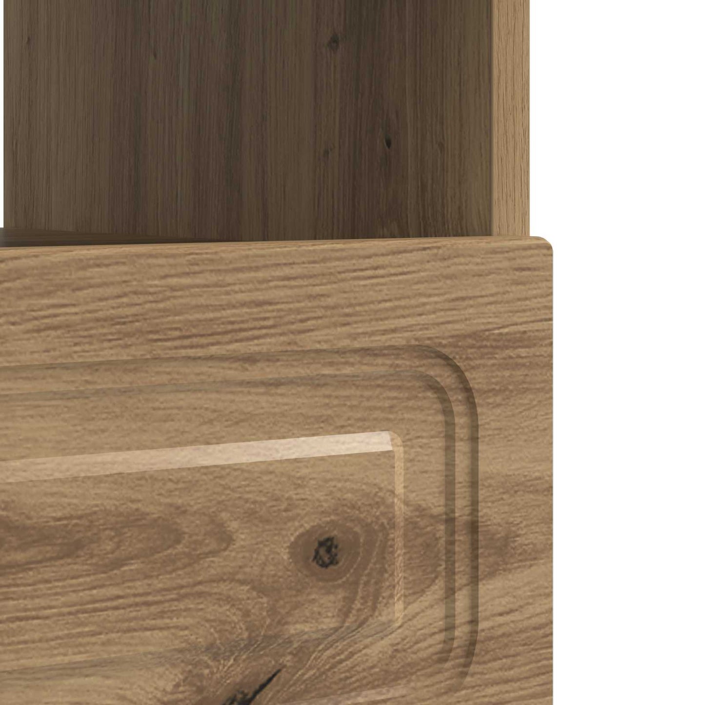 LED tv-meubel Artisanaal eiken Bewerkt hout