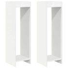 Plant stand 2 pcs White 30 x 30 x 100 cm Engineered wood