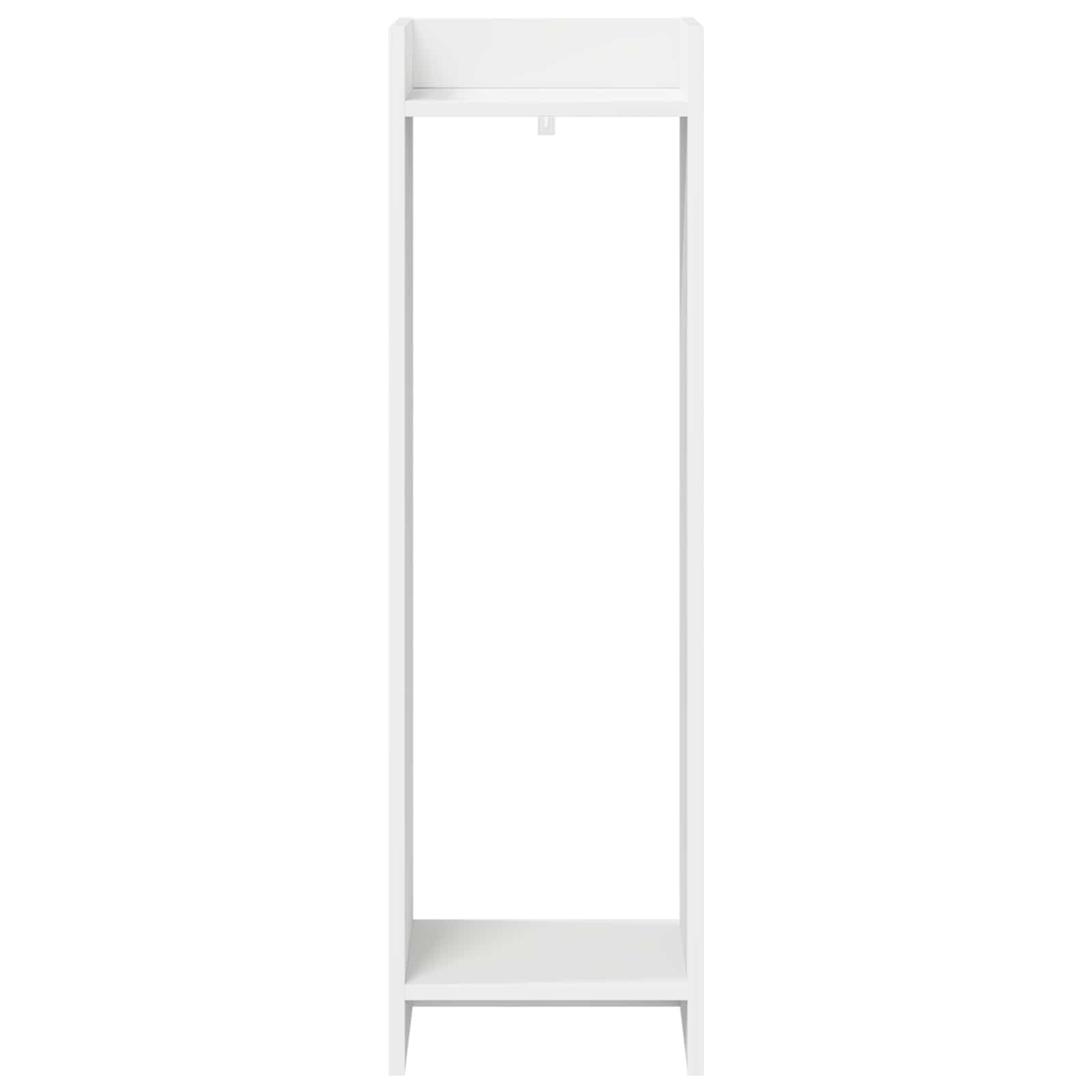Plantenstandaard 2 pcs Wit 30 x 30 x 100 cm Geconstrueerd hout