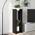 Plantenstandaard 30x30x100 cm zwart eik geconstrueerd hout