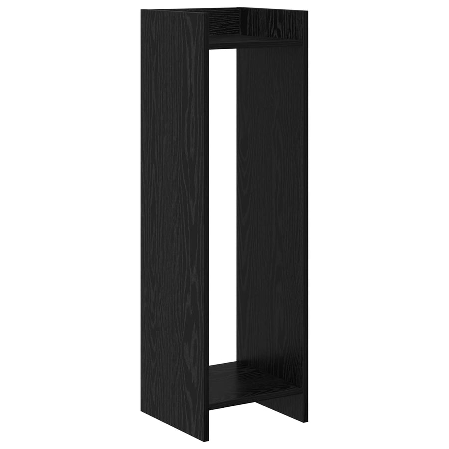 Plantenstandaard met plank 2 pcs Zwarte Eik 30 x 30 x 100 cm