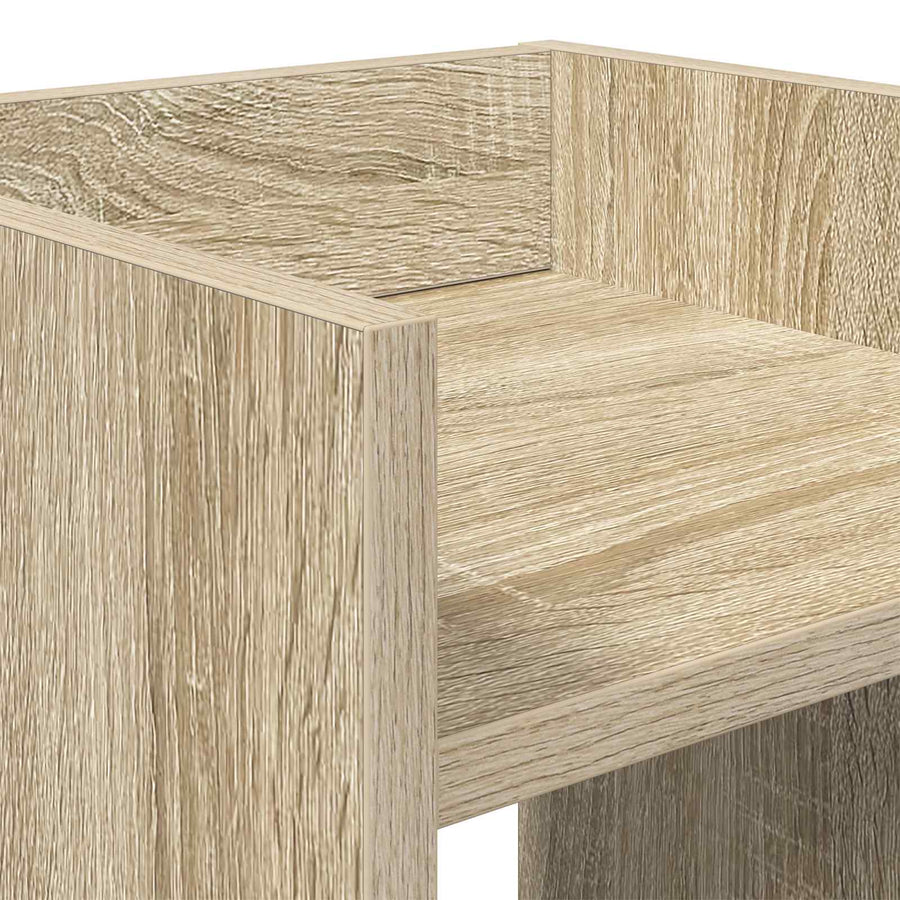 Plantenstandaard Sonoma Eiken 30 x 30 x 100 cm Bewerkt hout