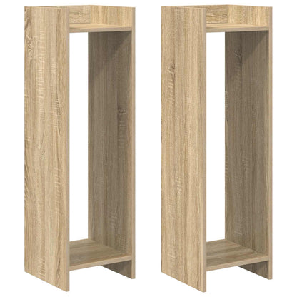 Plantenstandaard met plank 2 pcs Sonoma Eiken 30 x 30 x 100 cm
