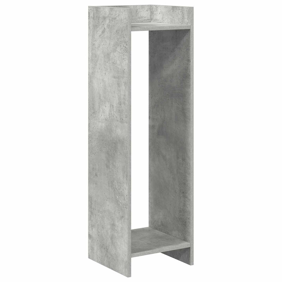 Plantenstandaard met plank Beton Grijs 30 x 30 x 100 cm