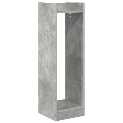 Plantenstandaard met plank Beton Grijs 30 x 30 x 100 cm