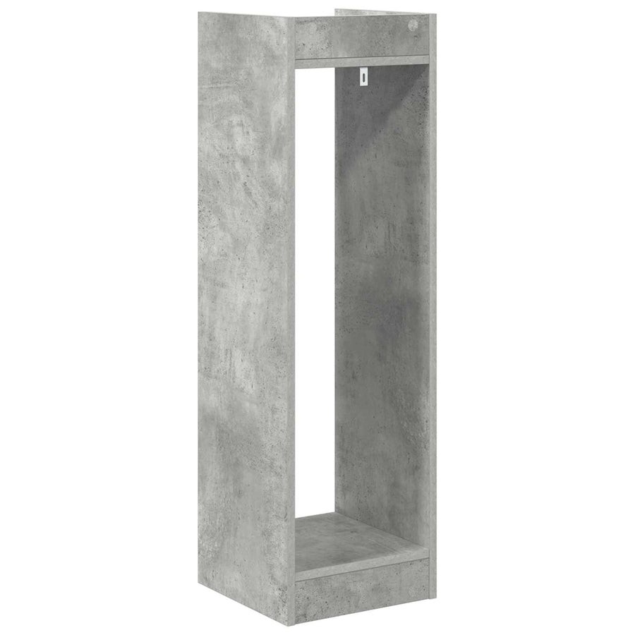 Plantenstandaard met plank Beton Grijs 30 x 30 x 100 cm