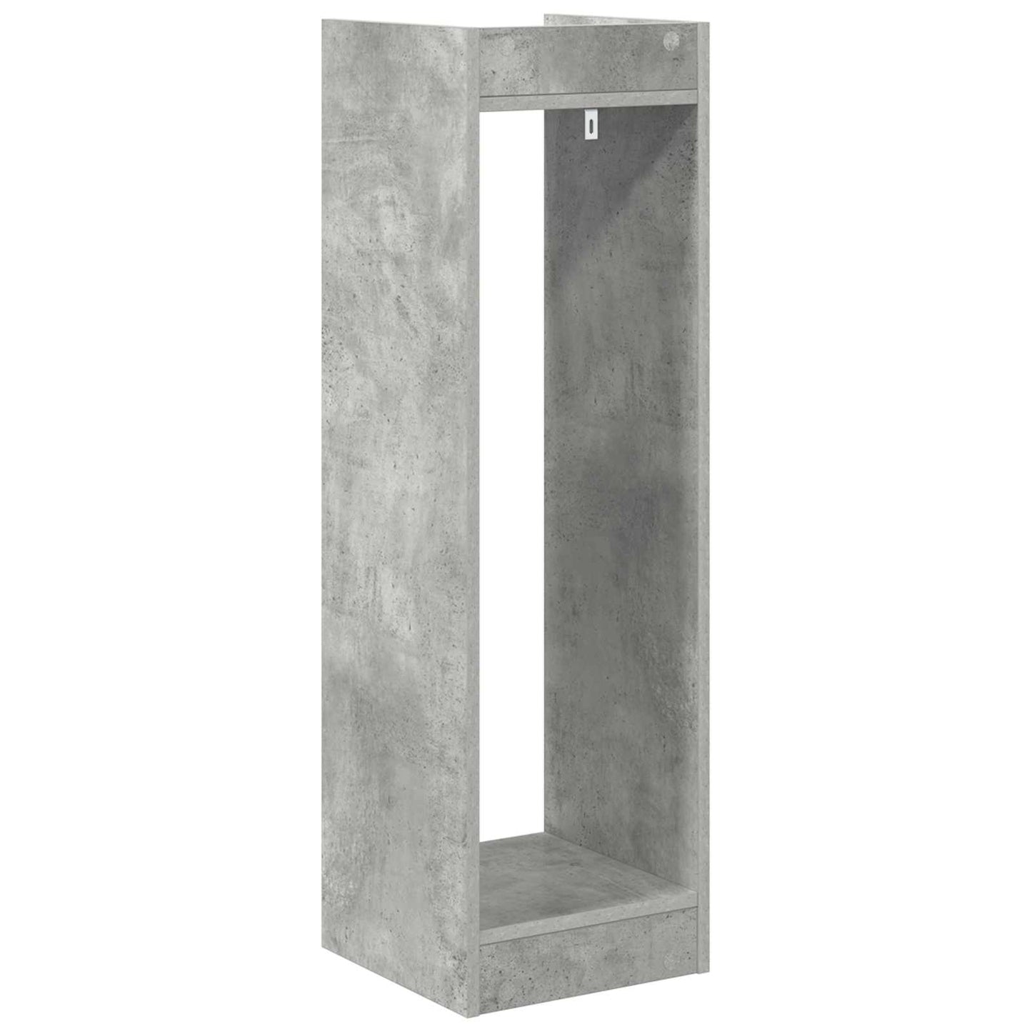 Plantenstandaard met plank 2 pcs Beton Grijs 30 x 30 x 100 cm